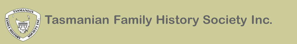 Tasmanian Family History Society header